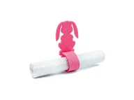 Dekoracja stołu - Serwetnik ze wzorem świątecznym - Zajączek Wiosenny - 21 cm - 1 szt. - miniaturka - grafika 1
