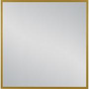 Lustra - Lustro łazienkowe kwadratowe 80x80 cm złota rama - miniaturka - grafika 1