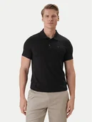 Koszulki męskie - Calvin Klein Polo LV04LF200G Czarny Slim Fit - miniaturka - grafika 1