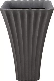 Donica doniczka ogrodowa wysoka w kolorze beżowym 40x40x60cm - Donice - miniaturka - grafika 1