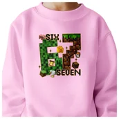 Bluzy dla dziewczynek - BLUZA DZIECIĘCA 67 SIX SEVEN VIRAL DLA CHŁOPCA DZIEWCZYNKI 122-128 - miniaturka - grafika 1