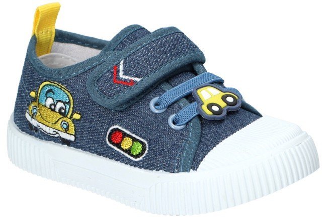 AMERICAN CLUB TEN169 TENISÓWKI TRAMPKI DZIECIĘCE WKŁADKA SKÓRZANA BLUE 24