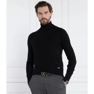 Karl Lagerfeld Wełniany golf | Slim Fit | z dodatkiem kaszmiru - Swetry męskie - miniaturka - grafika 1