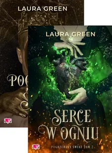 Pakiet Pogrzebany świat. Tomy 1-2 Pogrzebany świat, Serce w ogniu - Laura Green - książka - Fantasy - miniaturka - grafika 1