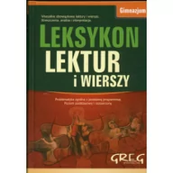 Podręczniki dla gimnazjum - Greg Leksykon lektur i wierszy - gimnazjum - Anna Grzesik, Patrycja Jabłońska, Anna Marchewka - miniaturka - grafika 1