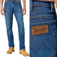 Spodnie męskie - Wrangler TEXAS Sundown Blue klasyczne proste spodnie jeansowe W32 L32 - miniaturka - grafika 1