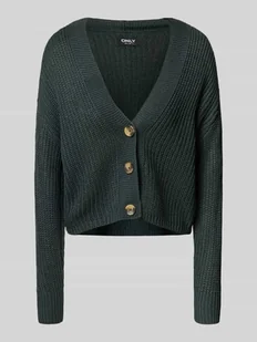 Kurtka z dzianiny o kroju regular fit z obniżonymi ramionami model ‘CAROL’ - Swetry damskie - miniaturka - grafika 1