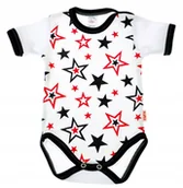 Body dla niemowląt - Body KRÓTKI rękaw 100% Bawełna GWIAZDKI r 68 KLEKLE - miniaturka - grafika 1