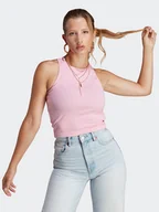 Koszulki i topy damskie - adidas T-Shirt Adicolor Essentials Rib Tank Top IB9108 Różowy Slim Fit - miniaturka - grafika 1