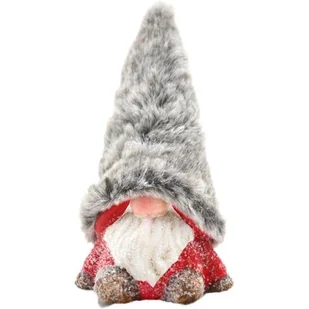 FIGURKA SKRZAT Z FUTRZANĄ CZAPKĄ 8,5x7,5x17CM - Ozdoby bożonarodzeniowe FIGURKA SKRZAT Z FUTRZANĄ CZAPKĄ 8,5x7,5x17CM - Ozdoby bożonarodzeniowe - miniaturka - grafika 1