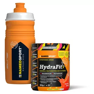 Napój hipotoniczny Named Hydrafit pomarańczowy 400g + bidon NMD052 - Napoje energetyczne i izotoniczne - miniaturka - grafika 1