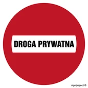 Systemy ekspozycyjne i znaki informacyjne - SA033 ZAKAZ WJAZDU, FO - FOLIA ODBLASKOWA; (300X300MM) - miniaturka - grafika 1