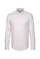 Koszule męskie - Seidensticker Męska koszula biznesowa - Shaped Fit - łatwa do prasowania - kołnierz Kent - długi rękaw - 100% bawełna, różowy, 38 - miniaturka - grafika 1
