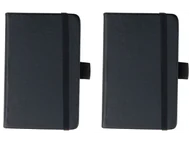Notesy i bloczki - crelando® Notes lub zeszyt A5/A6, 2 sztuki (a6 zestaw 2 czarnych blankietów) - miniaturka - grafika 1
