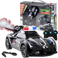 Zabawy w naśladowanie dorosłych - Auto zdalnie sterowane Policja dym światło RC0596 - miniaturka - grafika 1