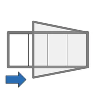 Gabloty - B2B Partner Zewnętrzna gablota jednodrzwiowa, 950 x 400 mm H 40 4 400x950 - miniaturka - grafika 1