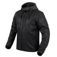 Odzież motocyklowa - REBELHORN Impala skórzana kurtka motocyklowa, certyfikowane ochraniacze na łokcie i ramiona, odpinany kaptur, perforowany wariant - miniaturka - grafika 1