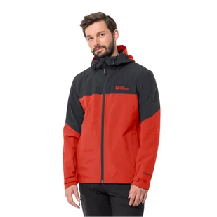 Męska kurtka Jack Wolfskin WEILTAL 2L JKT M strong red - S - Kurtki męskie - miniaturka - grafika 1