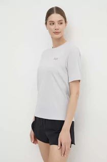 Koszulki sportowe damskie - Helly Hansen t-shirt sportowy Lifa Active Solen RX kolor szary - grafika 1