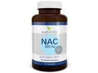 Witaminy i minerały dla sportowców - Medverita Medverita, NAC 500mg N-Acetylocysteina, 120 kapsułek - miniaturka - grafika 1