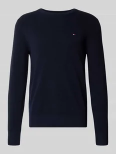 Sweter z dzianiny o kroju regular fit z czystej bawełny - Swetry męskie - miniaturka - grafika 1