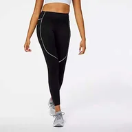 Spodnie sportowe damskie - New Balance Spodnie damskie ocieplone IMPACT RUN HEAT TIGHT WP23257BK - miniaturka - grafika 1