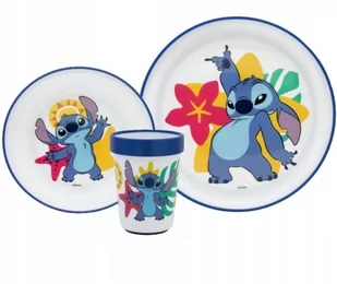 LILO I STITCH zestaw śniadaniowy Stich talerz miska kubek antypoślizgowe - Zestawy naczyń dla dzieci - miniaturka - grafika 1