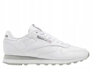Buty męskie Reebok Classic Leather białe skóra 100008789 40.5 - Buty sportowe męskie - miniaturka - grafika 1