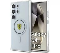 Etui i futerały do telefonów - Ferrari FEHMS24LU3CLK S24 Ultra S928 czarny/black hardcase IML Transp Inner Circle Line MagSafe - miniaturka - grafika 1
