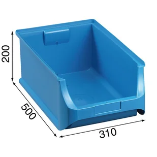 Allit pojemnik ProfiPlus nr 5 niebieski 310x500x200mm (456216) - Skrzynki i torby narzędziowe - miniaturka - grafika 1