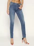 Spodnie damskie - Trussardi Jeans Jeansy Regular Fit Satin Power 56J00001 Granatowy Regular Fit - miniaturka - grafika 1