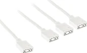 Rozgałęźniki - Kolink ARGB 1-3 Splitterkabel - 30cm, weiß - miniaturka - grafika 1