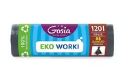 Worki na śmieci - Gosia POLITAN WORKI 120L G A10 CZARNE 3586 GOS000195 - miniaturka - grafika 1