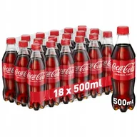Napoje gazowane - Coca Cola 500 ml 18 butelek z polskiej dystrybucji zgrzewka fabryczna - miniaturka - grafika 1