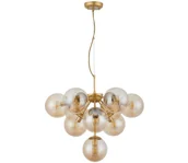 Lampy sufitowe - Redo 01-2940 - Żyrandol na lince AGAPE 10xE14/28W/230V złoty - miniaturka - grafika 1