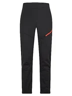 Spodenki męskie - Ziener NEBIL męskie spodnie softshellowe, do jazdy na nartach biegowych, wiatroszczelne przód, elastyczny tył, czarne, czerwone (Black.New Red, 48) - miniaturka - grafika 1