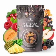 Herbata - Herbata owocowa Red Velvet 100 g CAŁE KAWAŁKI melon ananas żurawina SŁODKA - miniaturka - grafika 1