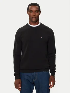 Tommy Hilfiger Sweter Essential MW0MW36347 Czarny Regular Fit - Swetry męskie - miniaturka - grafika 1