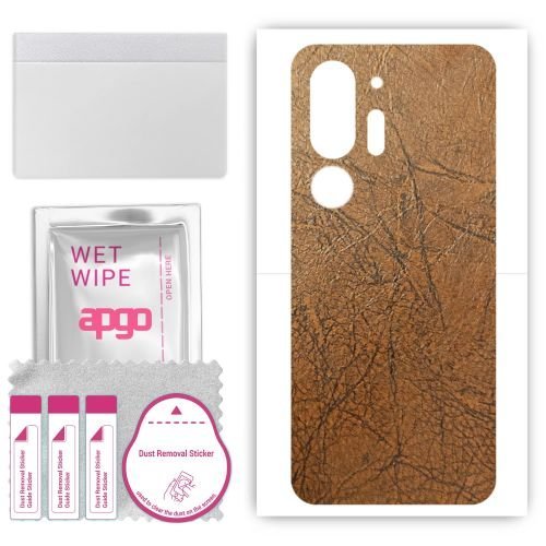 folia naklejka skórka strukturalna na TYŁ do HTC U24 Pro - Skóra Vintage - apgo SKINS