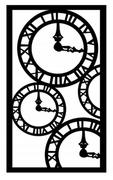 Obrazy i zdjęcia na płótnie - Dekoracja Ścienna Panel Obraz Ażur Zegary A120 - miniaturka - grafika 1