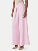Spodnie damskie - Fracomina Spodnie palazzo FS26SV3007W47601 Różowy Regular Fit - miniaturka - grafika 1