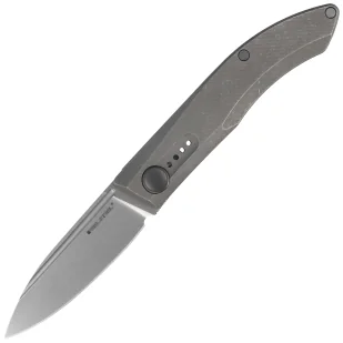 Nóż składany Real Steel Stella Premium Gray Titanium, Stonewashed S35VN by Poltergeist Works (9051) - Noże - miniaturka - grafika 1