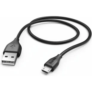 Hama Kabel USB microUSB 1.4m Czarny 001736100000 - Kable USB - miniaturka - grafika 1