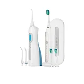 Irygatory do zębów - Zestaw SEYSSO Gold White szczoteczka soniczna i SEYSSO Oxygen Travel irygator do zębów - miniaturka - grafika 1