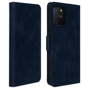 Etui i futerały do telefonów - Etui Stand Folio z kieszeniami na karty Samsung Galaxy S10 Lite - ciemnoniebieskie - miniaturka - grafika 1