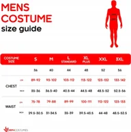 Kąpielówki męskie - KOSTIUM GARNITUR W PASKI CZARNO BIAŁY IDEALNY NA BAL KARNAWAŁOWY ROZMIAR M - miniaturka - grafika 1