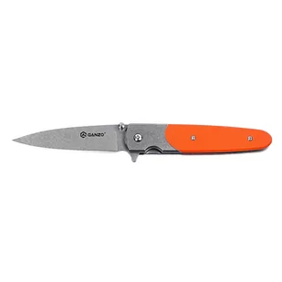 Ganzo GANZO dorośli nóż scyzoryk, szary, One Size G743-2-OR - Akcesoria turystyczne - miniaturka - grafika 1