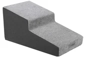 Pozostałe akcesoria dla psów - Schody dla psa Welsti 30 cm 2 pochylne stopnie ciemne szare - miniaturka - grafika 1