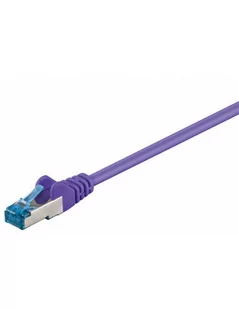 goobay Wentronic kabel sieciowy 93855 Cat6 a S/FTP (2 X wtyk RJ45, PIMF podwójnie ekranowany) Fioletowy - Kable miedziane - miniaturka - grafika 2