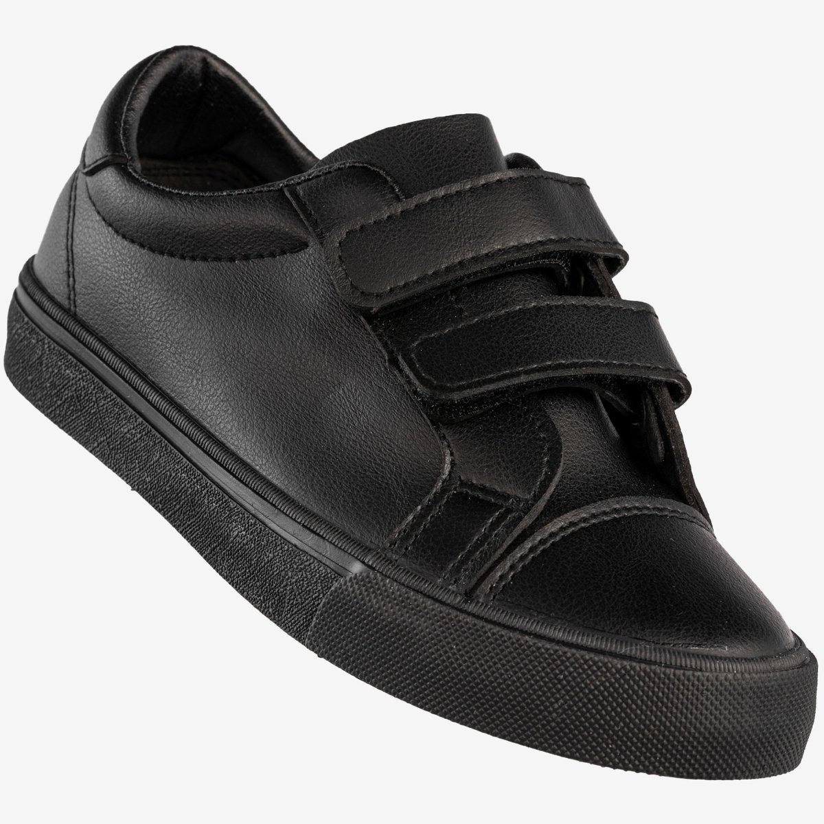 Trampki Dziecięce Ekoskóra Buty Na Rzepy Sportowe Czarne Apawwa RC13 30